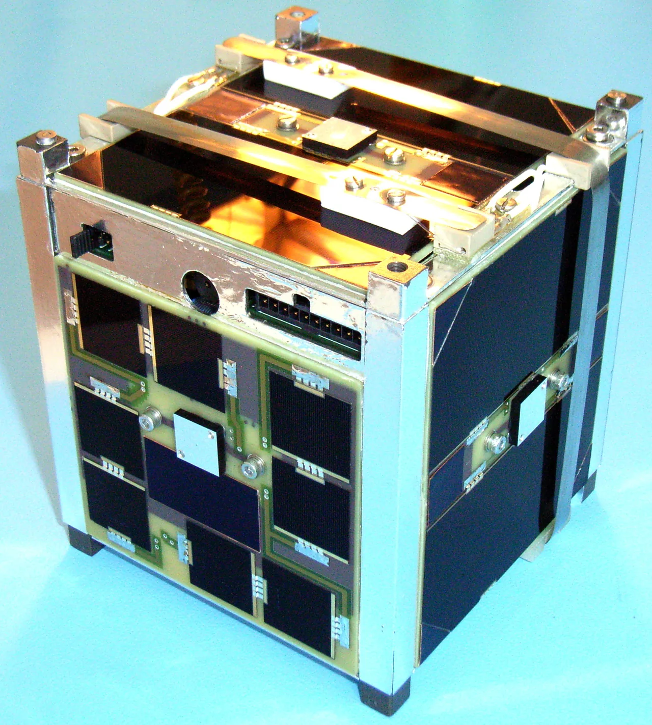 BEESAT-1 flight model, a TU Berlin small-satellite engineering comparison rather than LAPAN hardware
