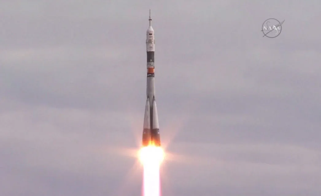 Soyuz TMA-18M — Soyuz TMA-18M launches from Baikonur