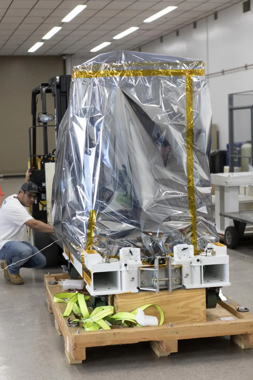Protected RRM3 hardware on a ground handling platform inside a processing facility