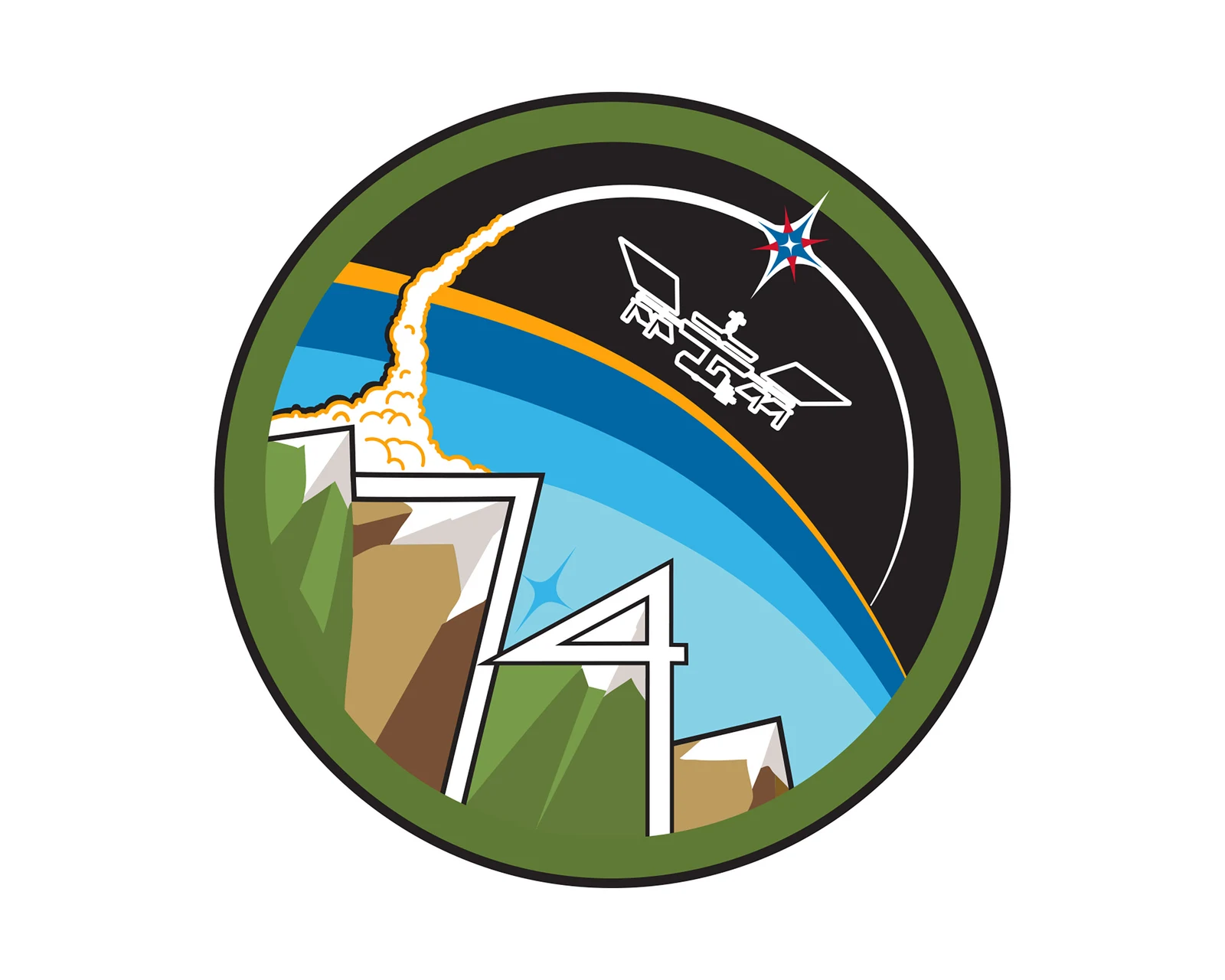 Expedition 74 mission logo