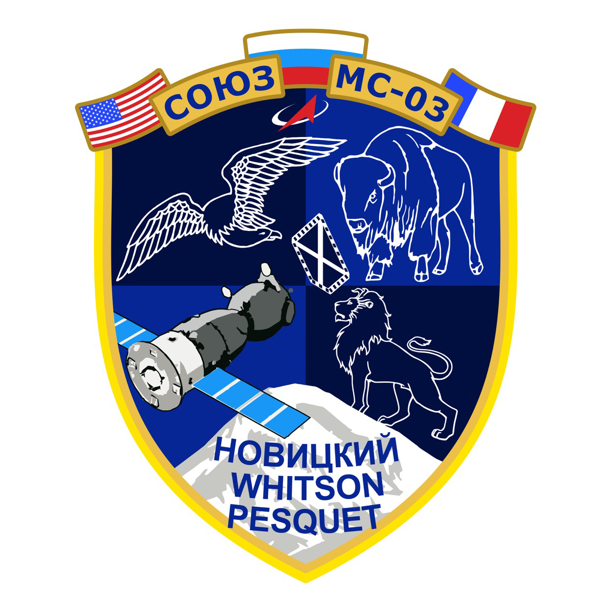 Soyuz MS-03 mission insignia