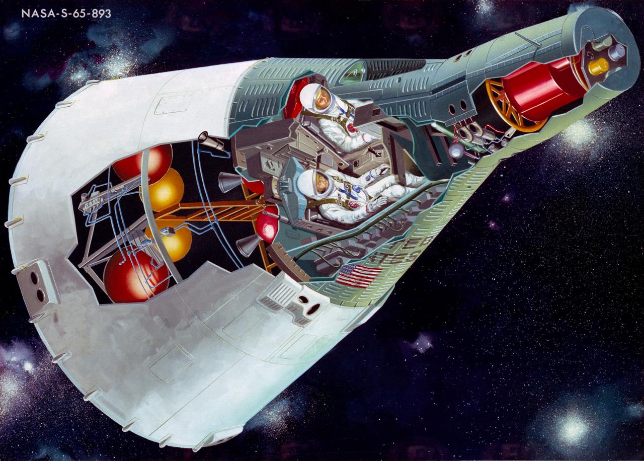 NASA concept illustration of a Gemini spacecraft