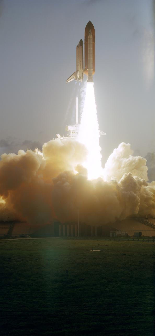 Space Shuttle Endeavour launching on STS-49